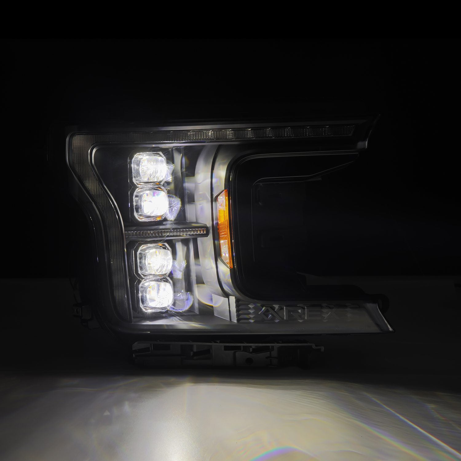 18-20 Ford F150 NOVA-Series Projector Headlights Black - Apollo Off-Road