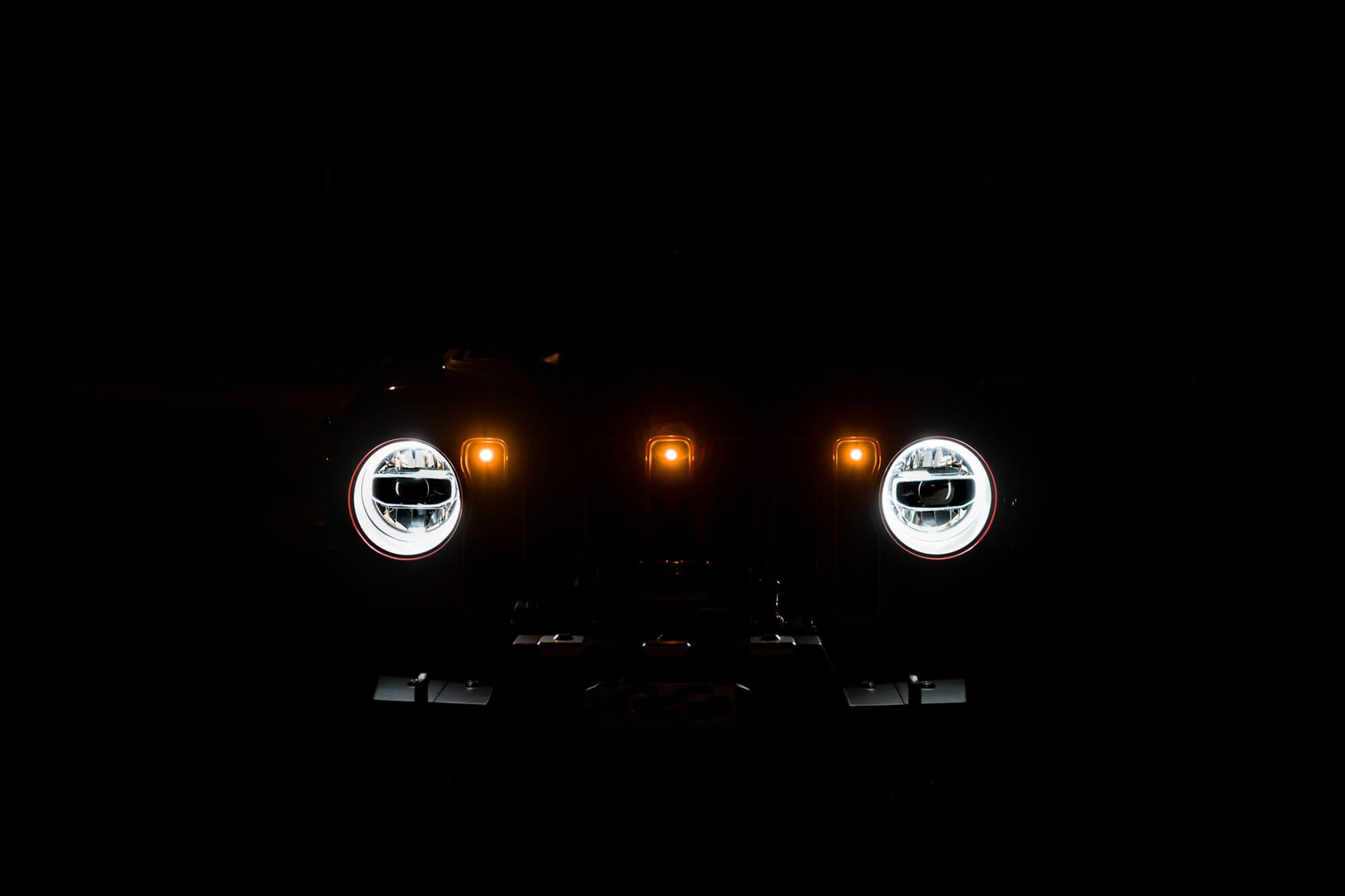 18-22 Jeep Wrangler JL Front Grille Amber Accent Lights - Apollo Off-Road