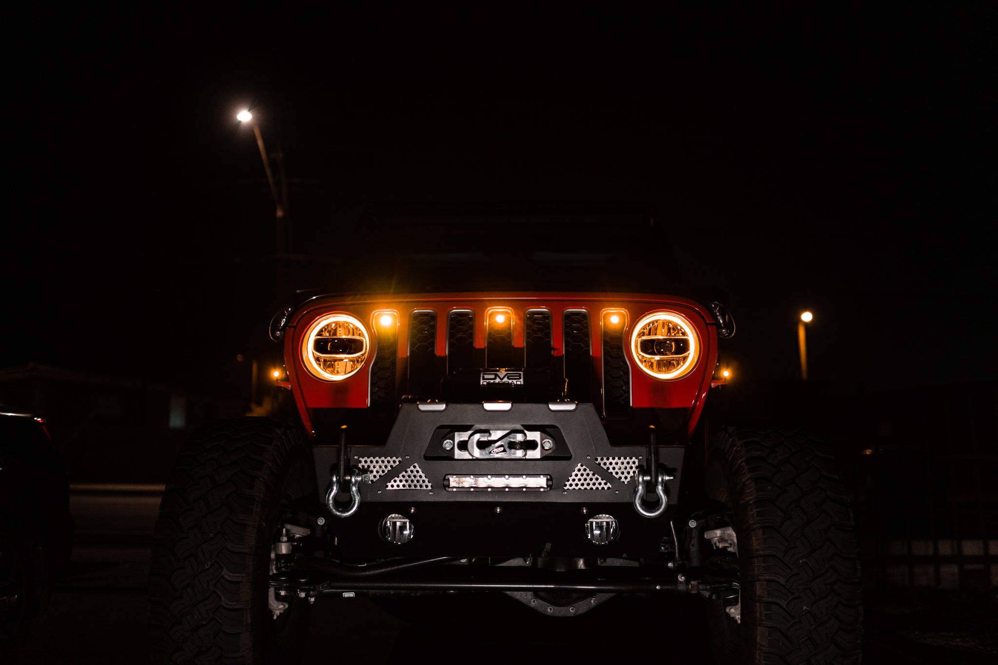 18-22 Jeep Wrangler JL Front Grille Amber Accent Lights - Apollo Off-Road