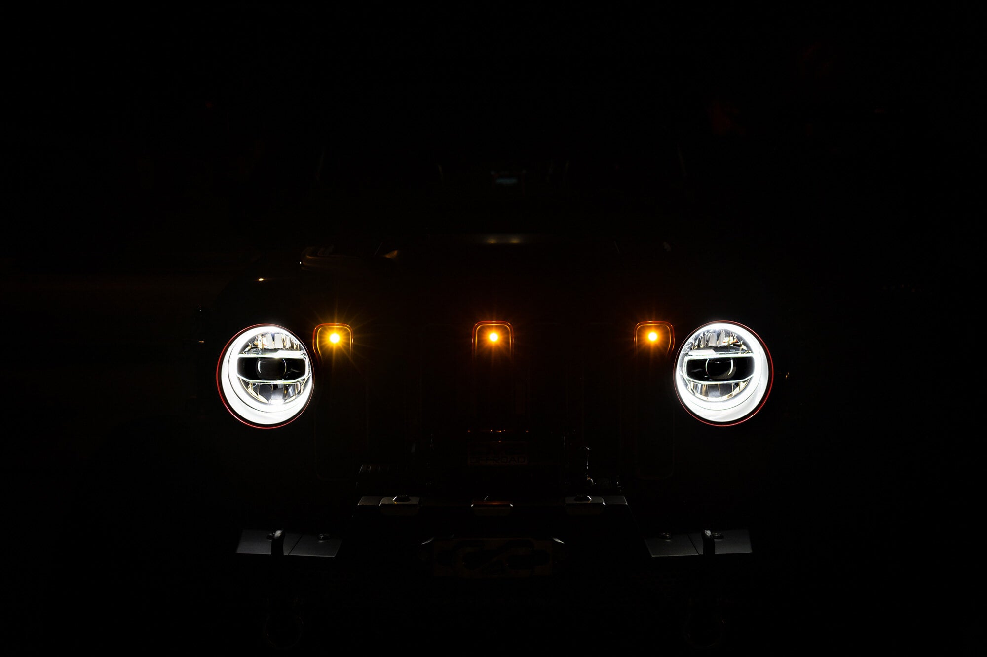 18-22 Jeep Wrangler JL Front Grille Amber Accent Lights - Apollo Off-Road