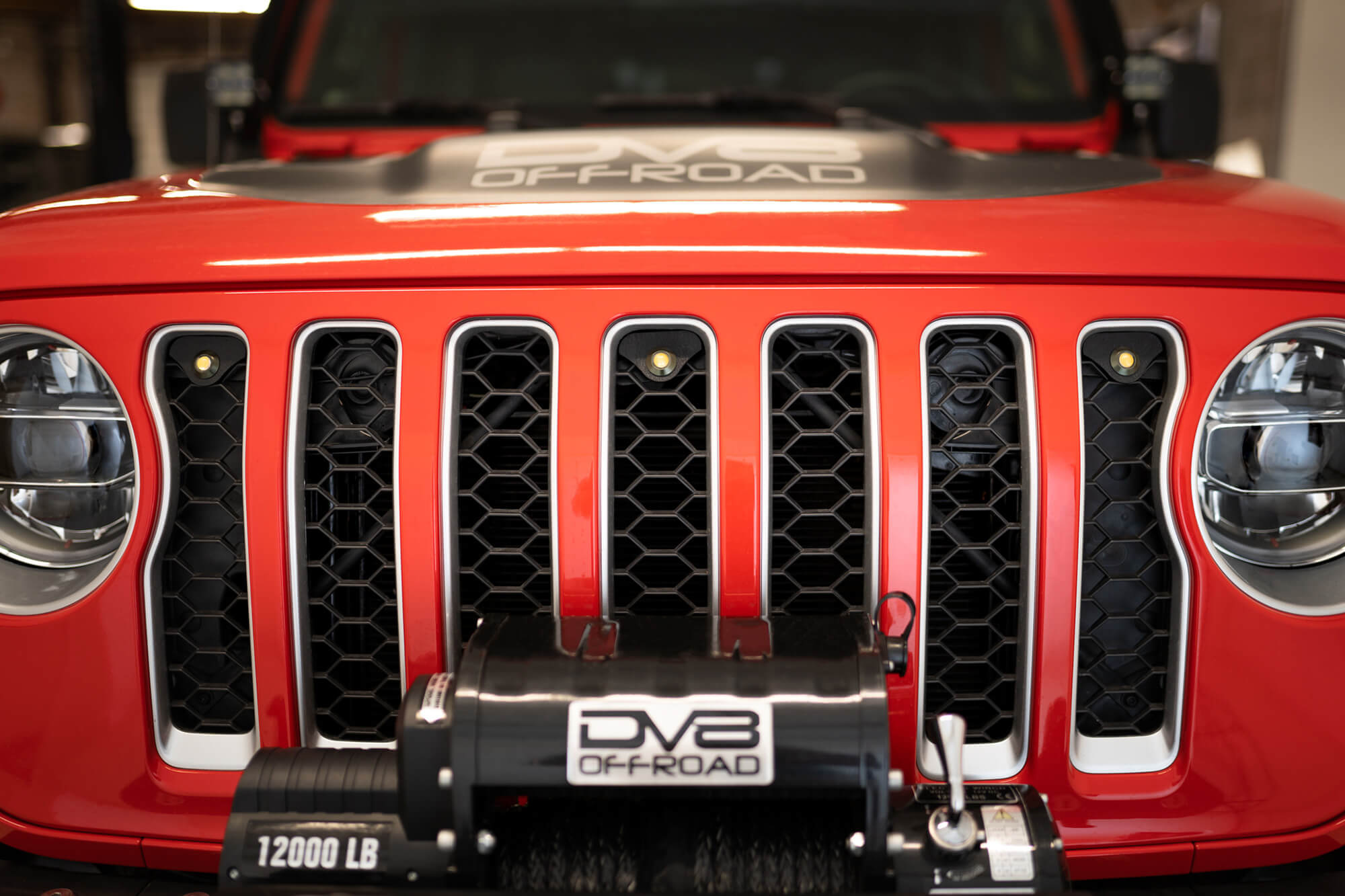 18-22 Jeep Wrangler JL Front Grille Amber Accent Lights - Apollo Off-Road