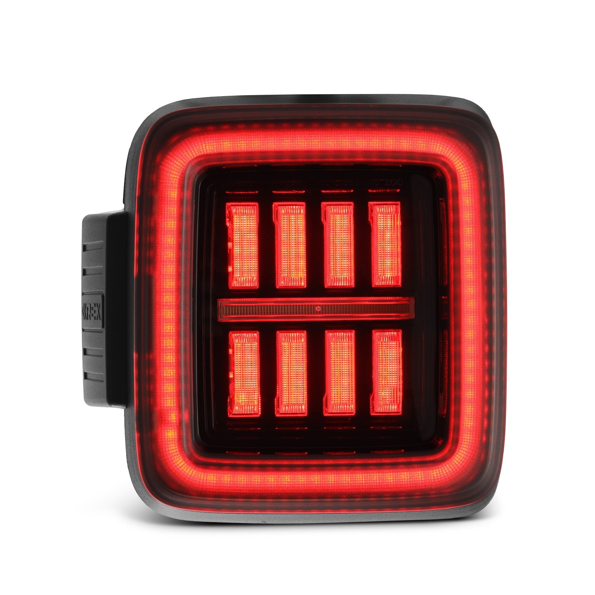 18-24 Jeep Wrangler NOVA-Series Prismatic LED Tail Lights Alpha-Black - Apollo Off-Road