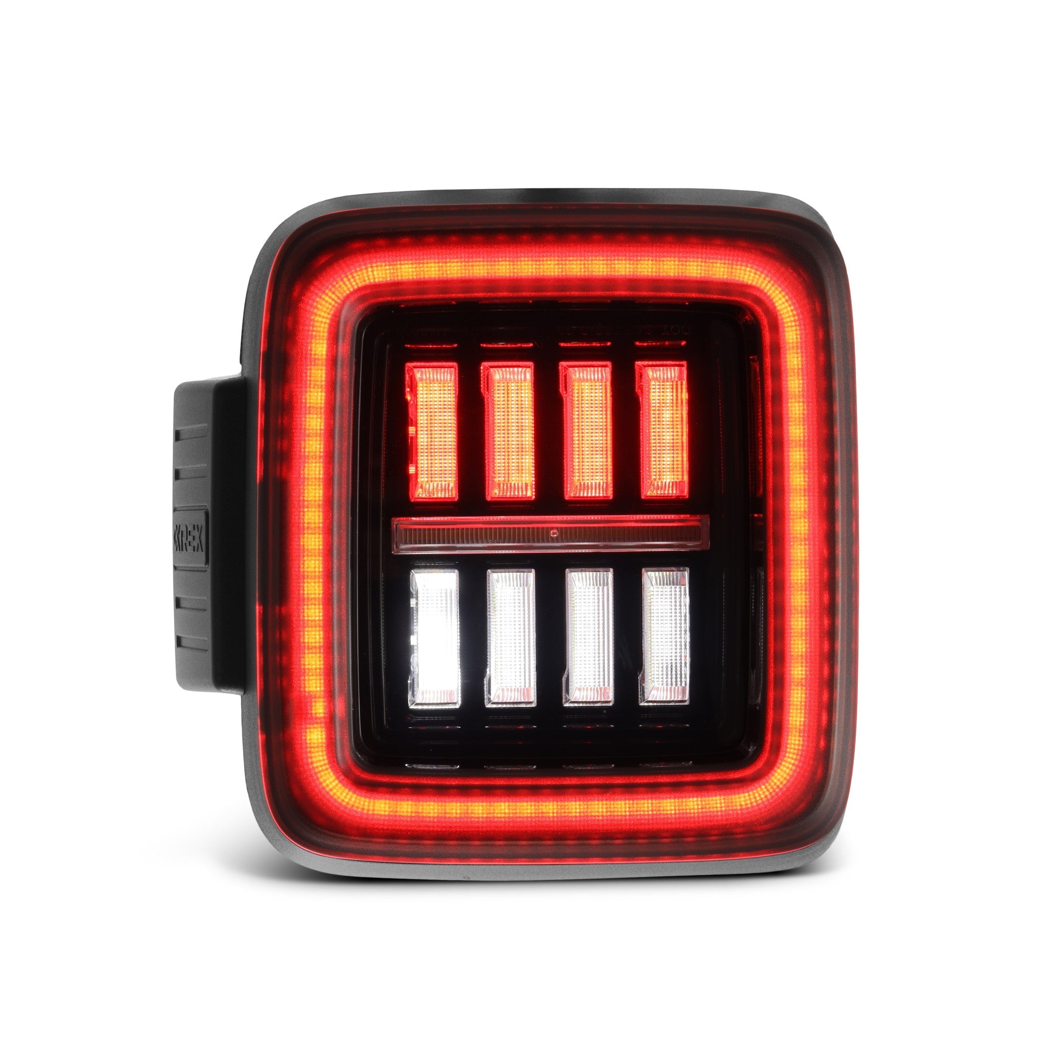 18-24 Jeep Wrangler NOVA-Series Prismatic LED Tail Lights Alpha-Black - Apollo Off-Road