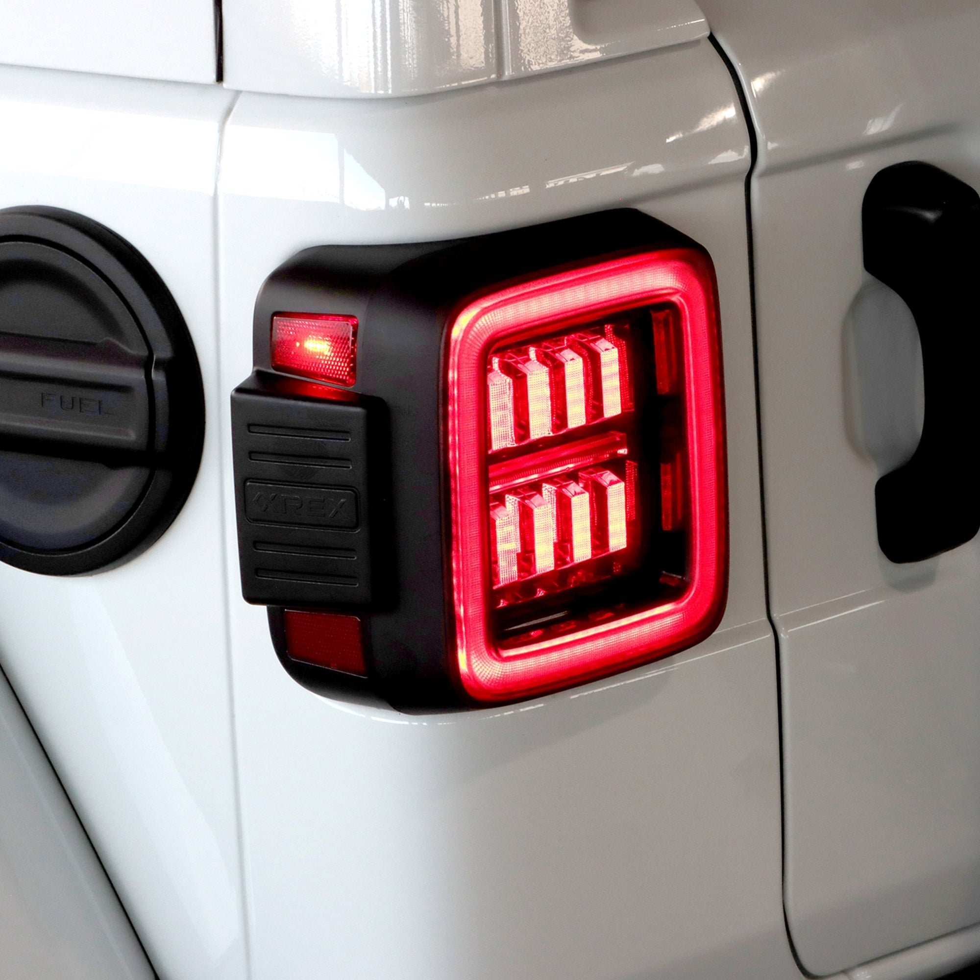 18-24 Jeep Wrangler NOVA-Series Prismatic LED Tail Lights Clear - Apollo Off-Road