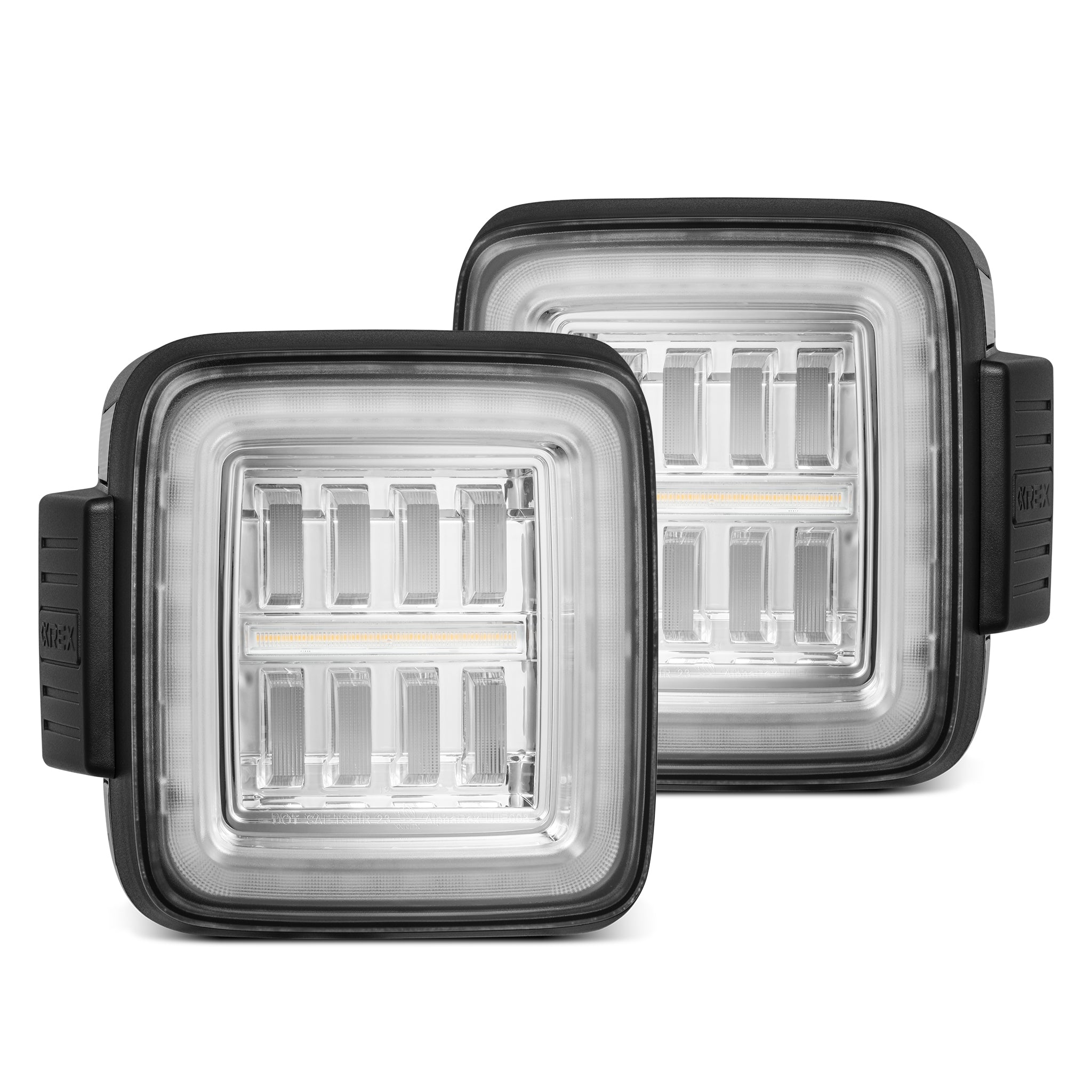 18-24 Jeep Wrangler NOVA-Series Prismatic LED Tail Lights Clear - Apollo Off-Road