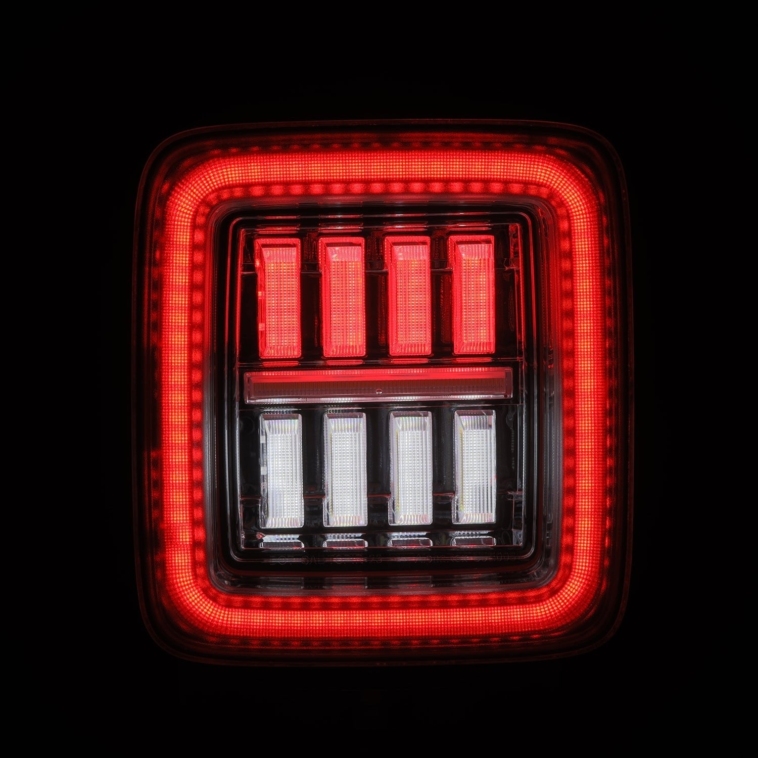 18-24 Jeep Wrangler NOVA-Series Prismatic LED Tail Lights Clear - Apollo Off-Road