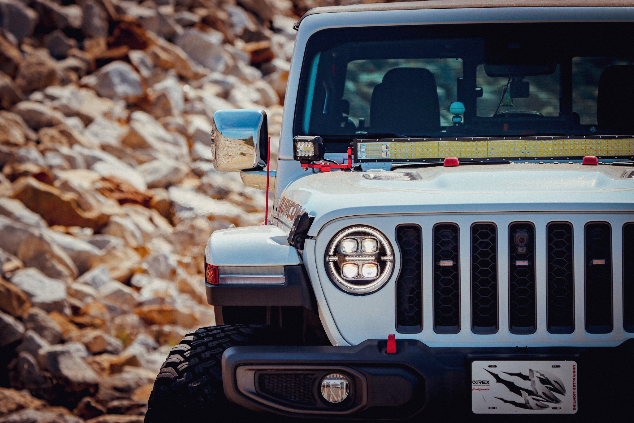 18-24 Jeep Wrangler / 20-24 Gladiator NOVA-Series LED Projector Headlights Black - Apollo Off-Road