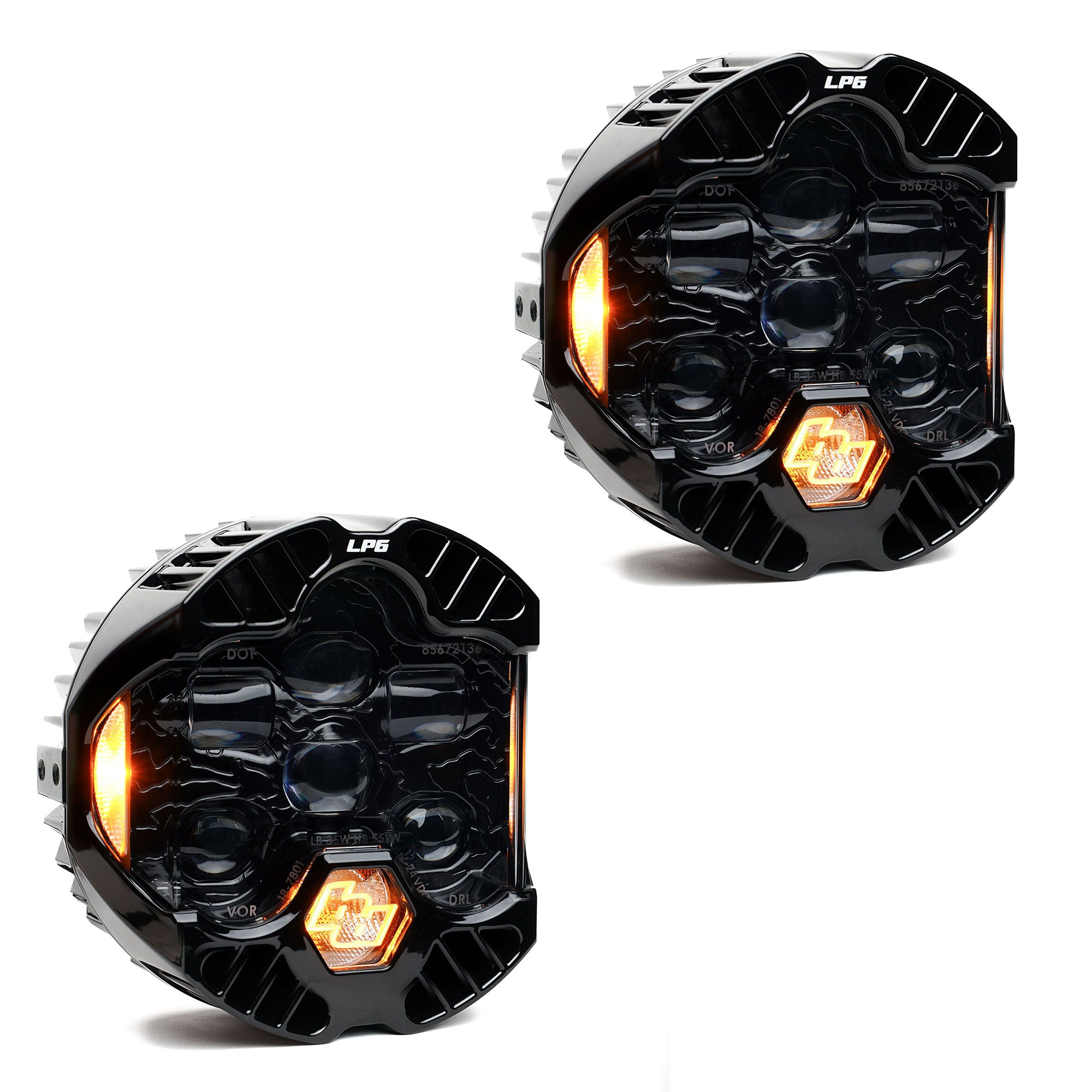 DOT LP6 LED Headlight Replacement Pair, Universal, Pair