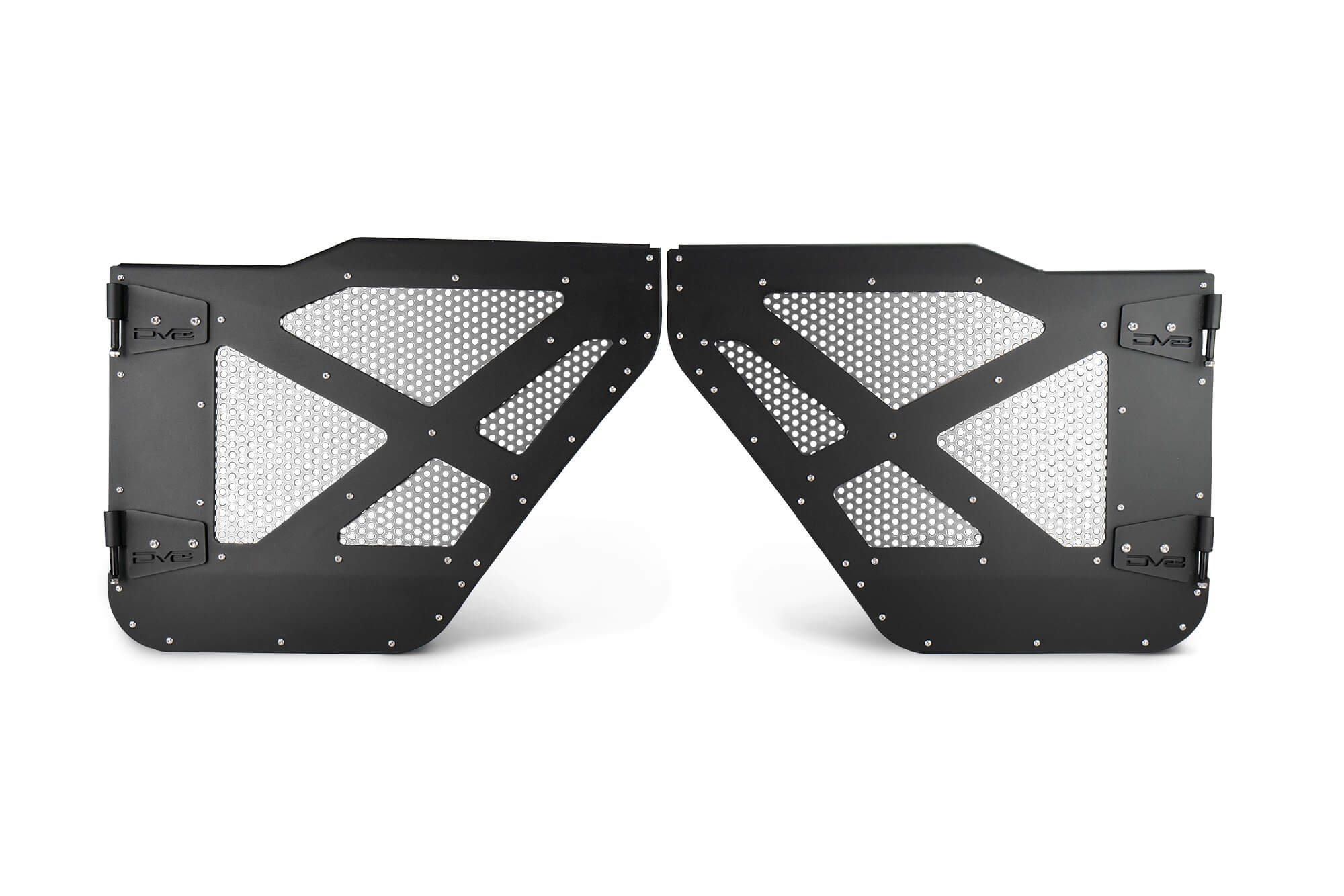 18+ Jeep JL & 20+ Jeep JT Half Door With Aluminum Mesh; Rear - Apollo Off-Road