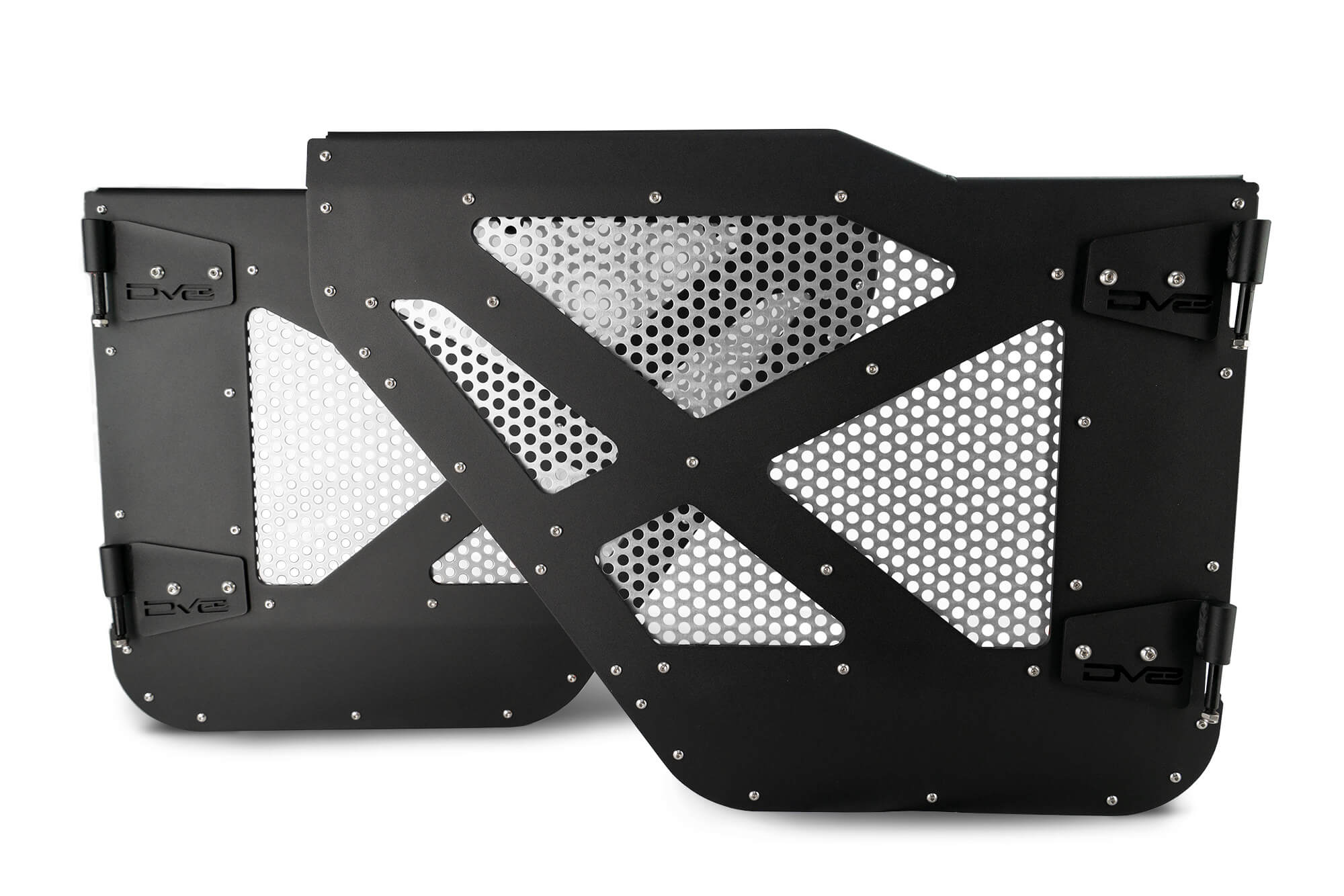 18+ Jeep JL & 20+ Jeep JT Half Door With Aluminum Mesh; Rear - Apollo Off-Road