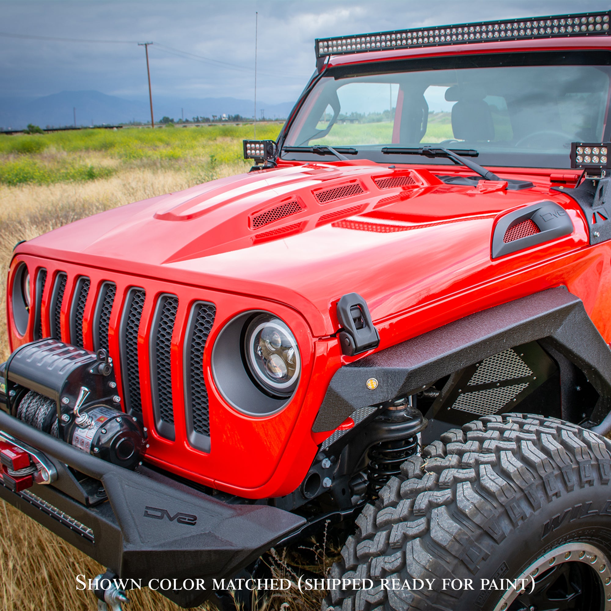 18+ Jeep JL & 20 Jeep JT Hood; Heat Dispersion - Apollo Off-Road