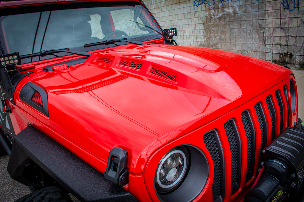 18+ Jeep JL & 20 Jeep JT Hood; Heat Dispersion - Apollo Off-Road