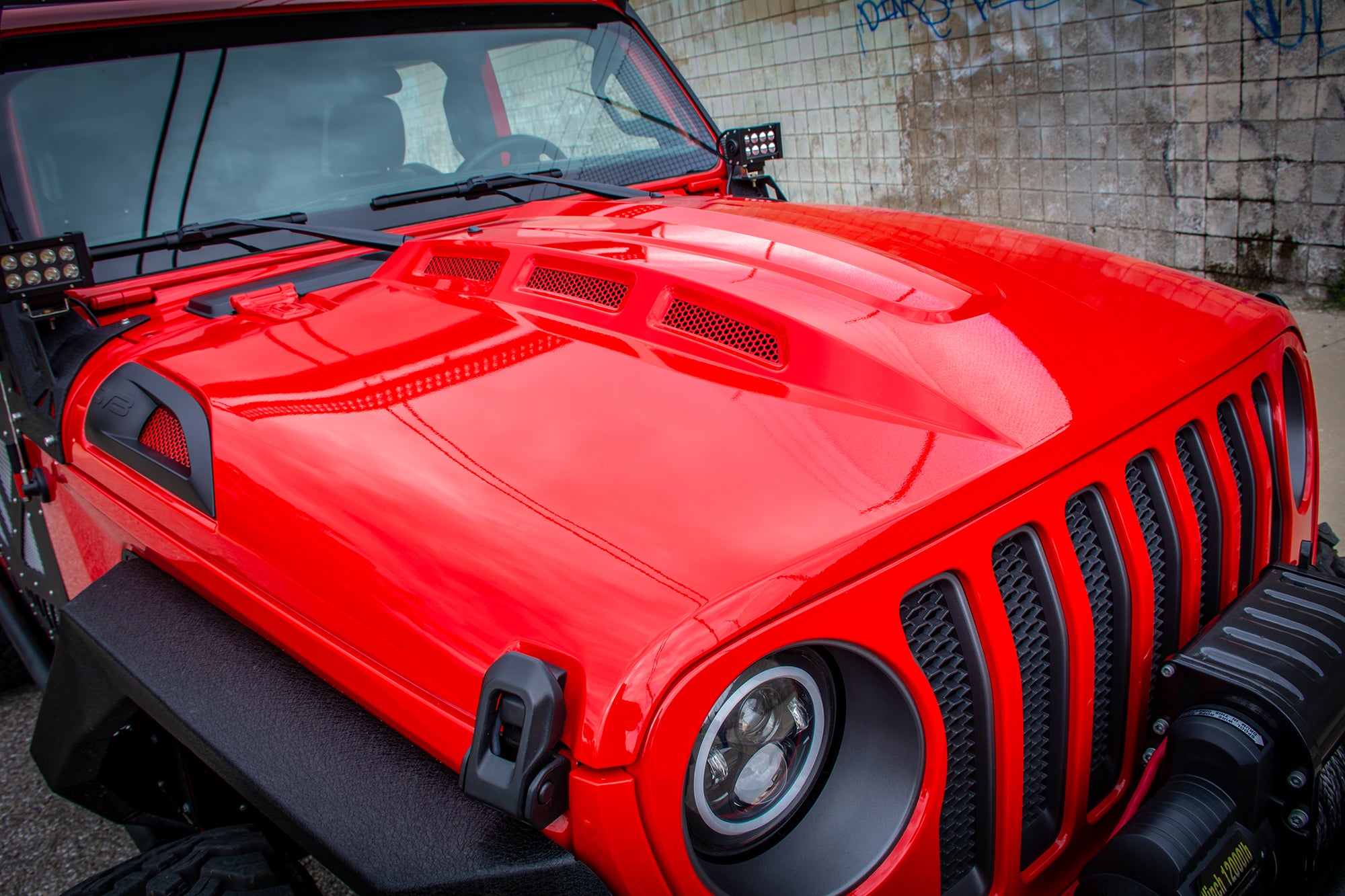 18+ Jeep JL & 20 Jeep JT Hood; Heat Dispersion - Apollo Off-Road
