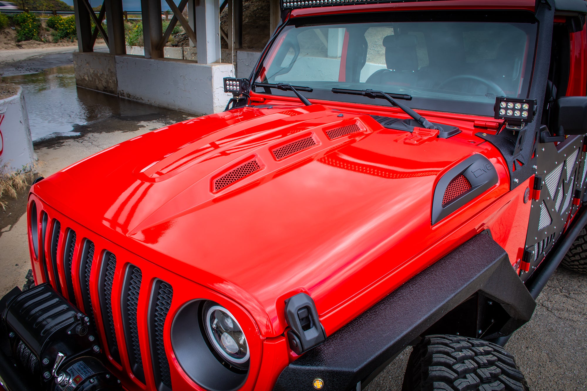 18+ Jeep JL & 20 Jeep JT Hood; Heat Dispersion - Apollo Off-Road