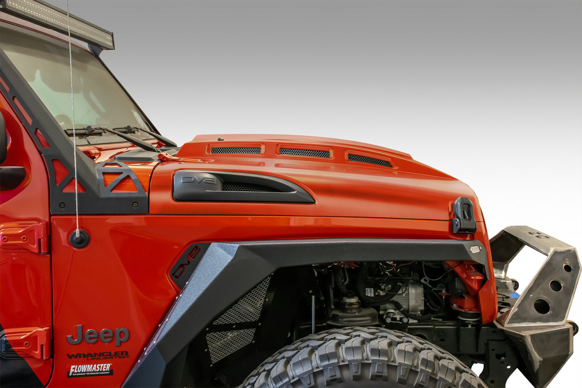 18+ Jeep JL & 20 Jeep JT Hood; Heat Dispersion - Apollo Off-Road