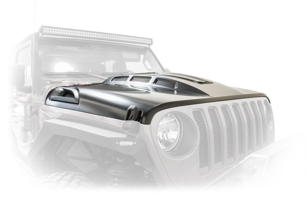 18+ Jeep JL & 20 Jeep JT Hood; Heat Dispersion - Apollo Off-Road