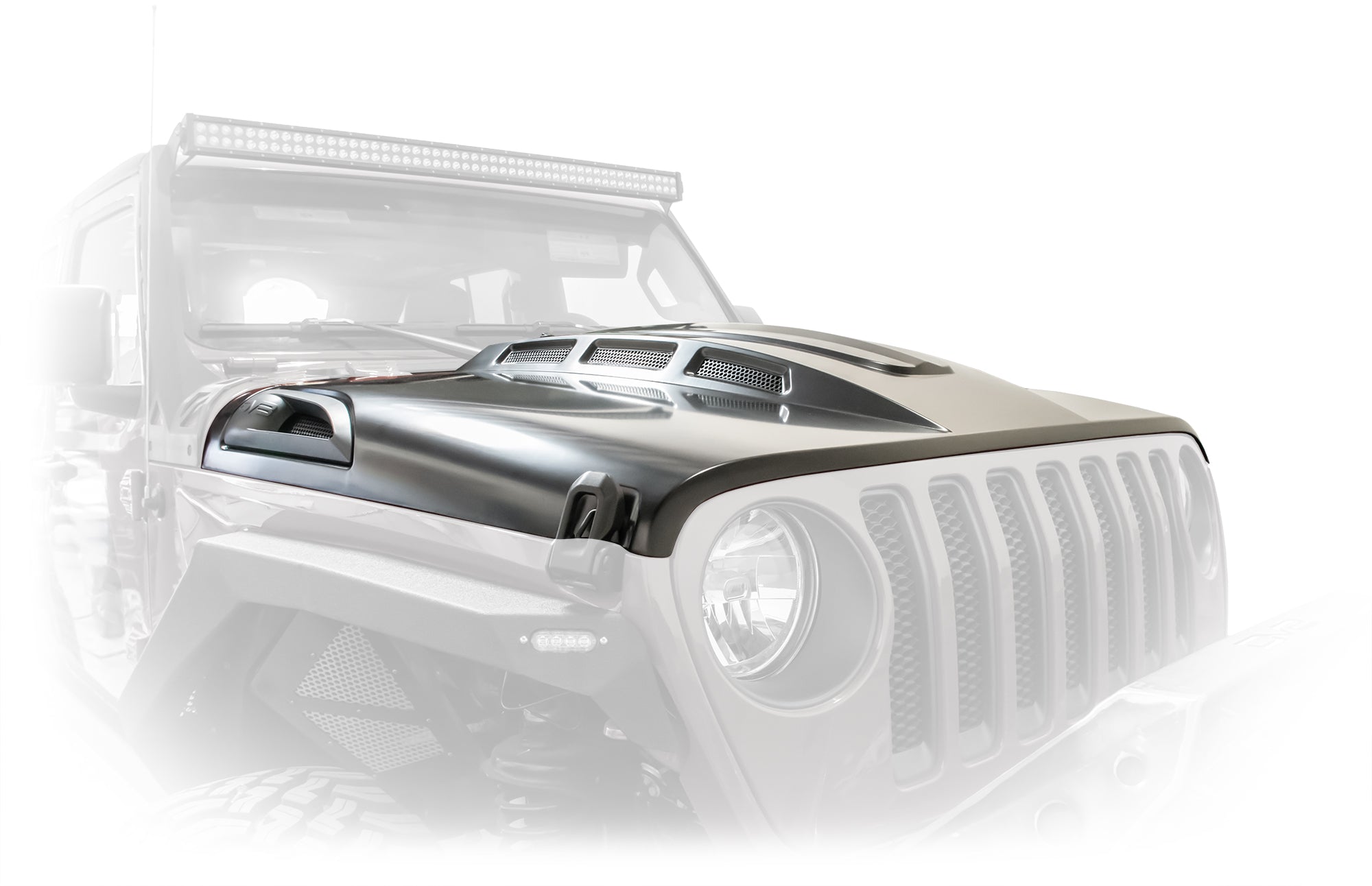 18+ Jeep JL & 20 Jeep JT Hood; Heat Dispersion - Apollo Off-Road