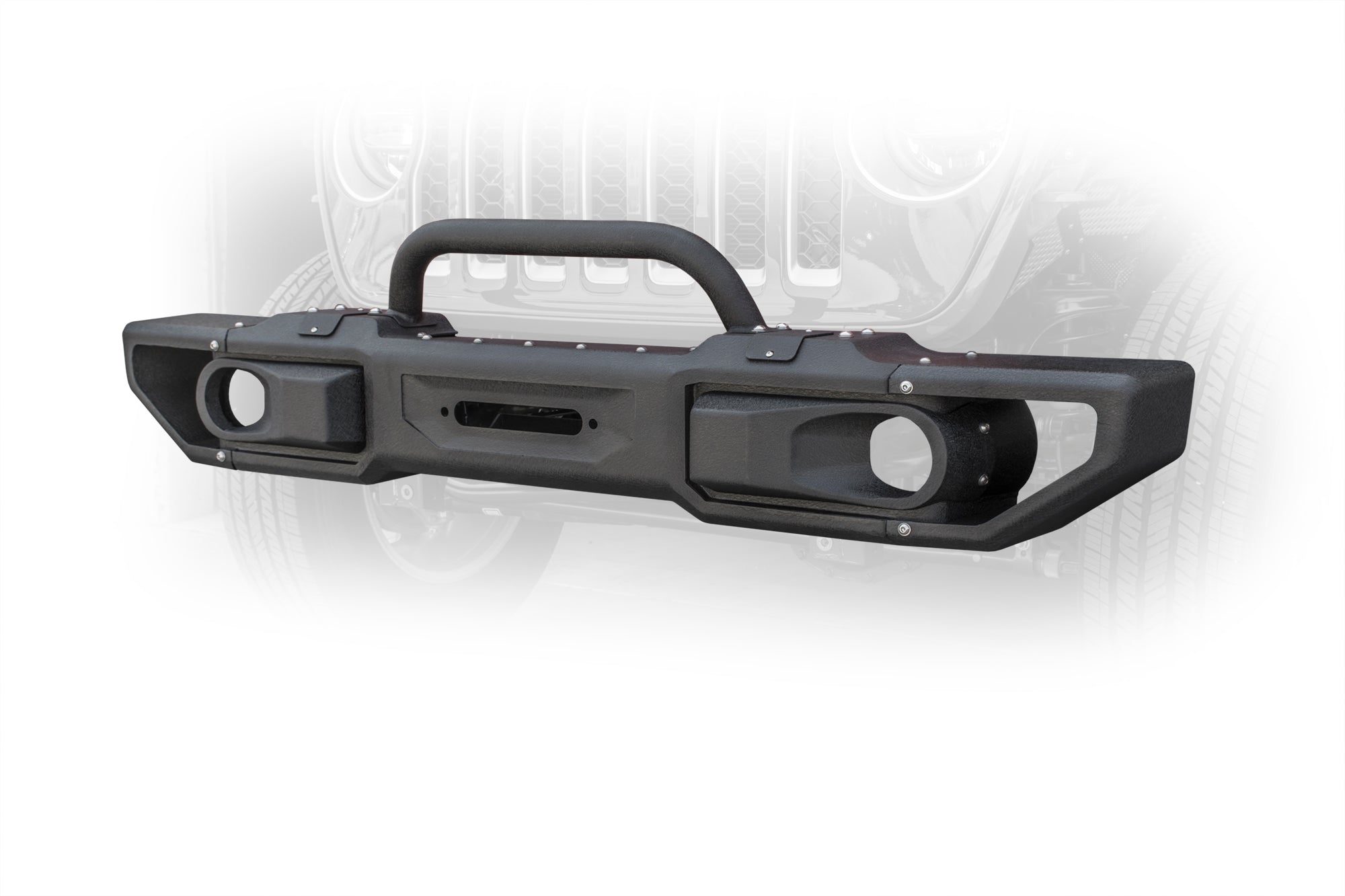 18+ Jeep JL & 20+ Jeep JT Jeep Modular Front Bumper With Bull Bar - Apollo Off-Road
