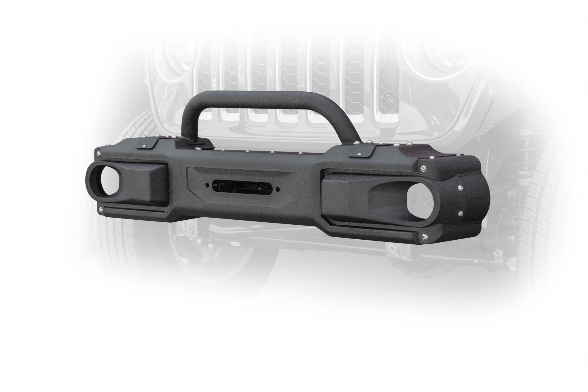 18+ Jeep JL & 20+ Jeep JT Jeep Modular Front Bumper With Bull Bar - Apollo Off-Road
