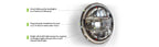 18+ Jeep JL & 20 Jeep JT LED HeadLights; Chrome - Apollo Off-Road