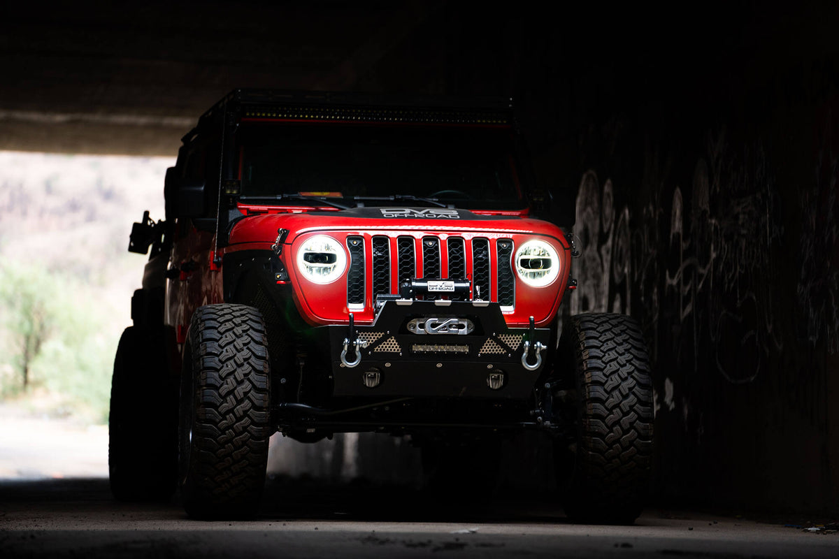 18+ Jeep JL & 20 Jeep JT LED HeadLights; Chrome - Apollo Off-Road
