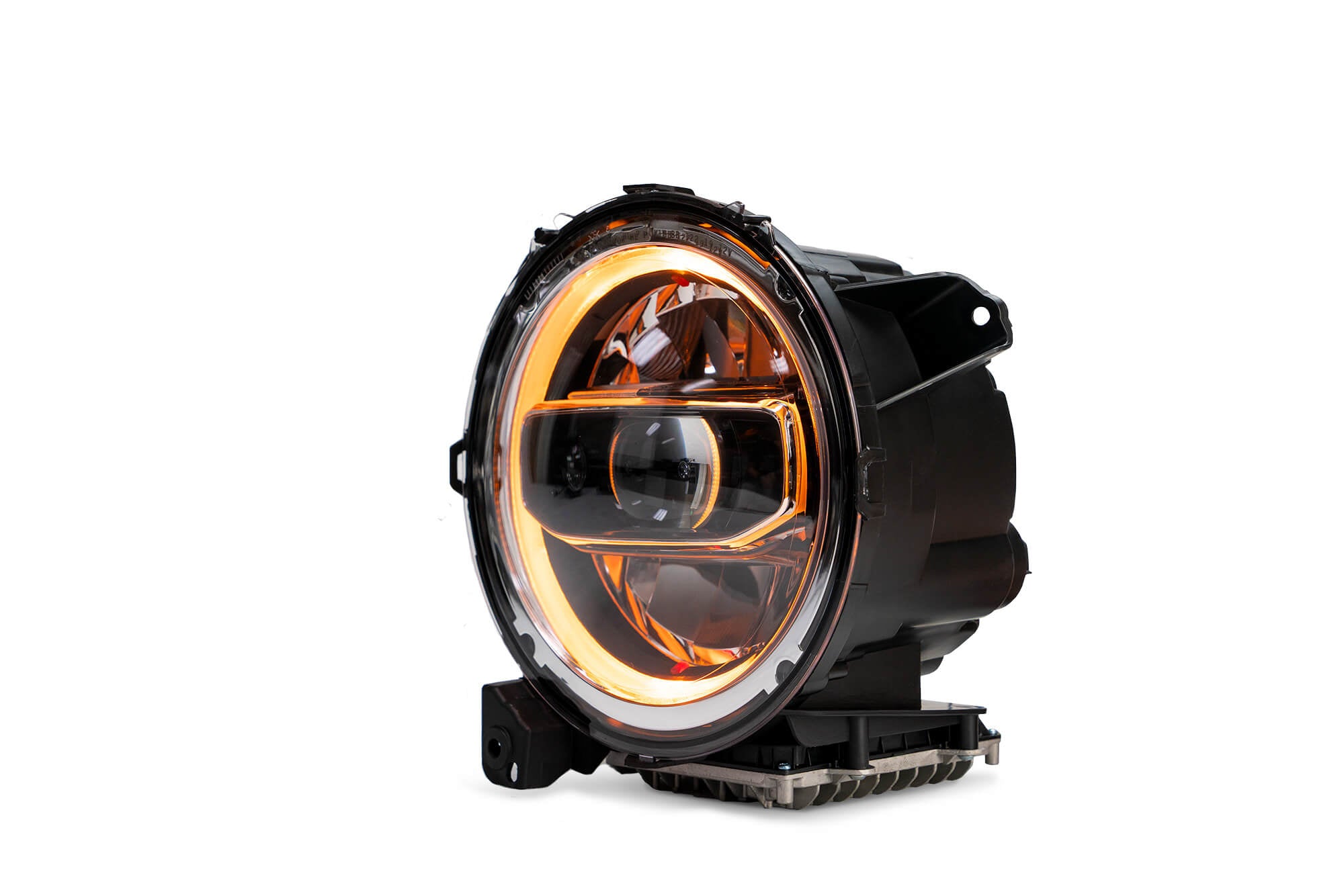 18+ Jeep JL & 20 Jeep JT LED HeadLights; Chrome - Apollo Off-Road