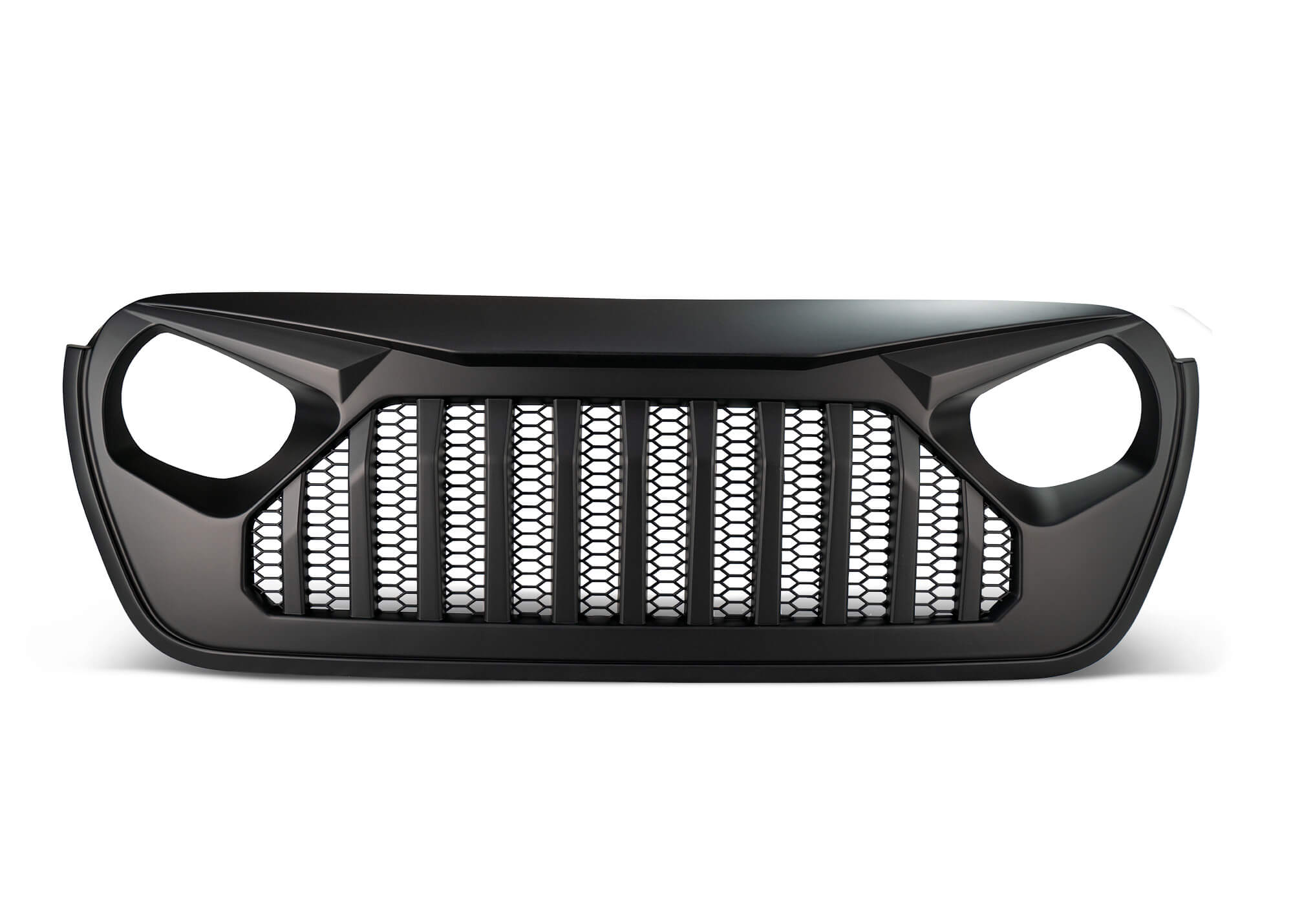 18+ Jeep JL & 20 Jeep JT Replacement Grill; Black - Apollo Off-Road