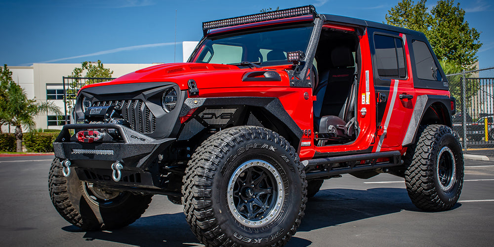 18+ Jeep JL & 20 Jeep JT Replacement Grill; Black - Apollo Off-Road