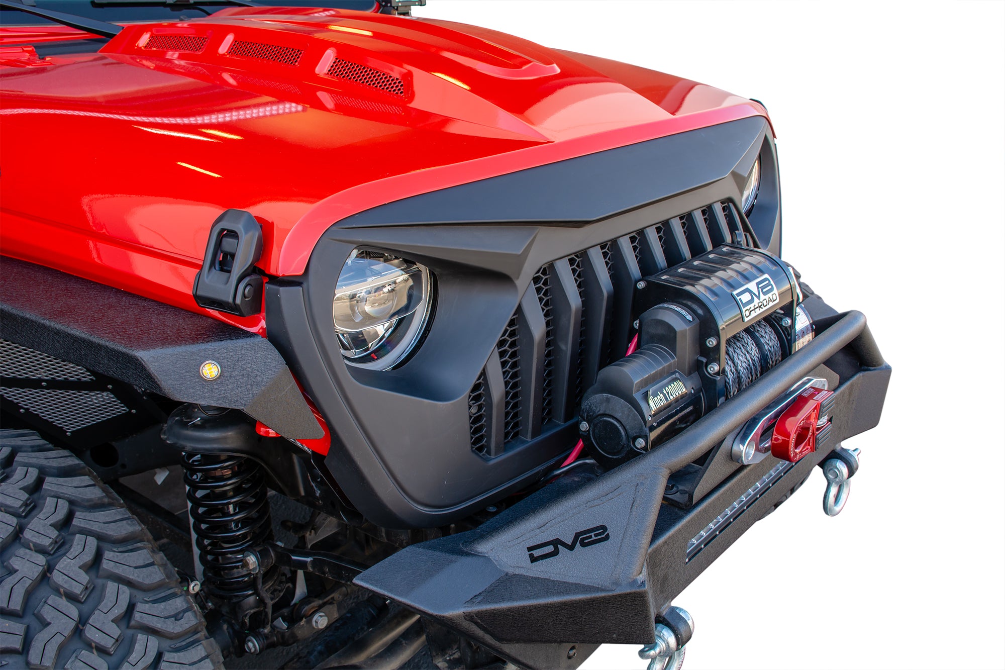 18+ Jeep JL & 20 Jeep JT Replacement Grill; Black - Apollo Off-Road