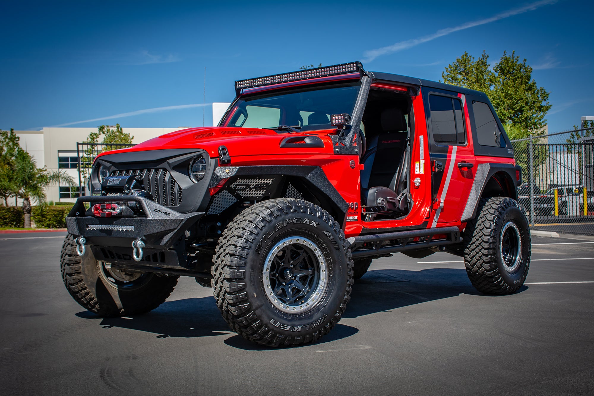18+ Jeep JL & 20 Jeep JT Replacement Grill; Black - Apollo Off-Road