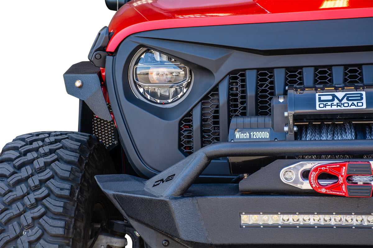 18+ Jeep JL & 20 Jeep JT Replacement Grill; Black - Apollo Off-Road