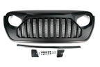 18+ Jeep JL & 20 Jeep JT Replacement Grill; Black - Apollo Off-Road