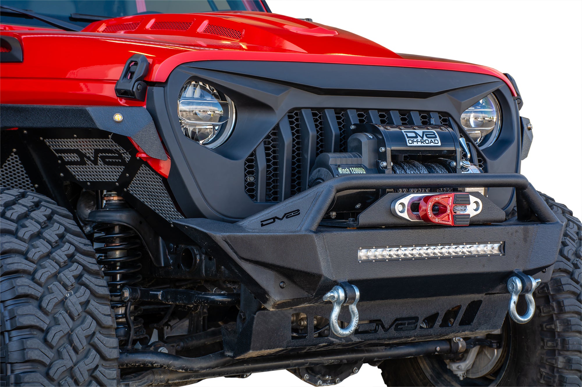 18+ Jeep JL & 20 Jeep JT Replacement Grill; Black - Apollo Off-Road