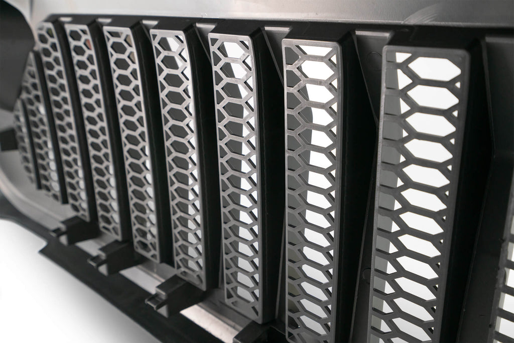 18+ Jeep JL & 20 Jeep JT Replacement Grill; Black - Apollo Off-Road