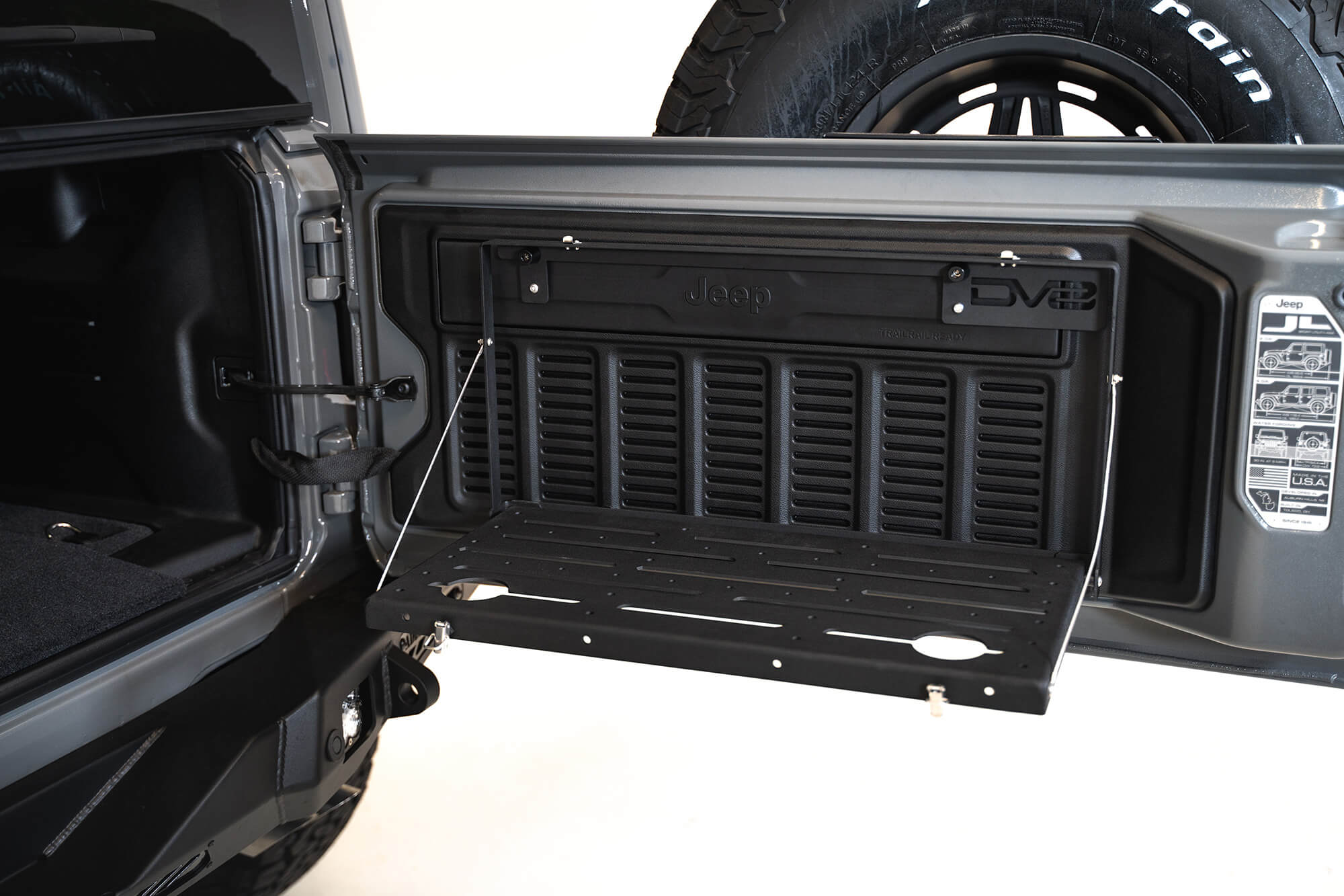 18+ Jeep JL Trail Table; Rear Door - Apollo Off-Road