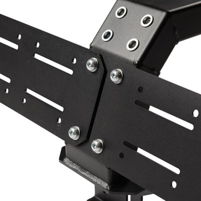 Defender Low Profile Bed Rack Black Carbon Steel Smittybilt