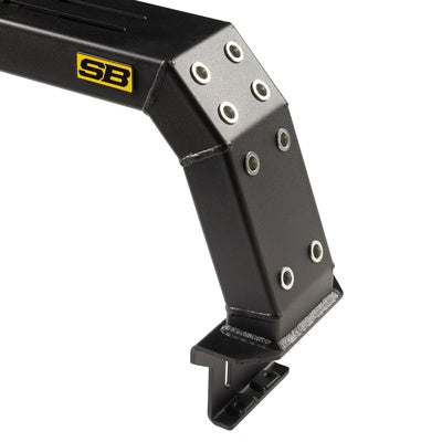 Defender Low Profile Bed Rack Black Carbon Steel Smittybilt