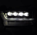 19-20 Dodge Ram NOVA-Series LED Projector Headlights Plank Style Design Gloss Black - Apollo Off-Road