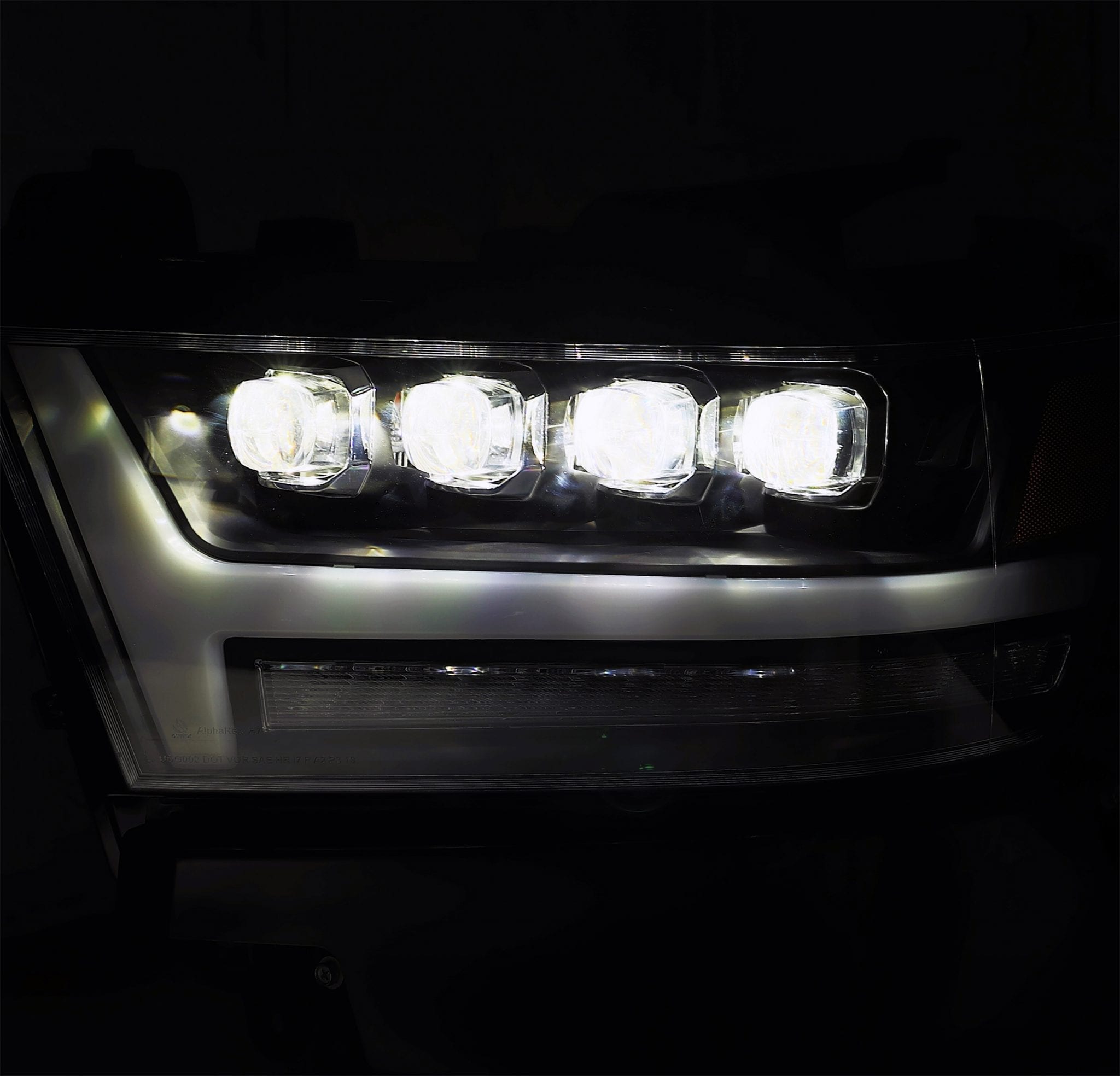 19-20 Dodge Ram NOVA-Series LED Projector Headlights Plank Style Design Matte Black - Apollo Off-Road
