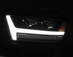 19-20 Dodge Ram PRO-Series Projector Headlights Plank Style Design Black - Apollo Off-Road