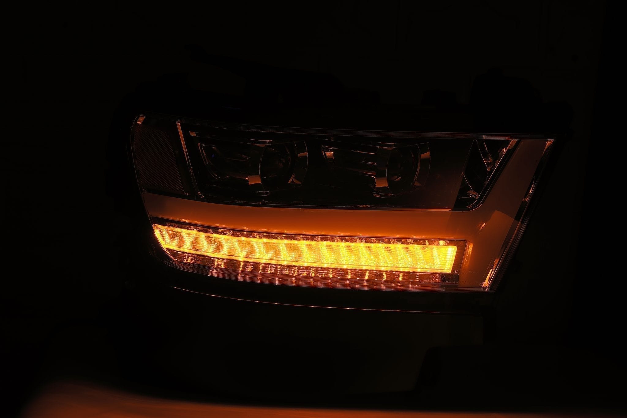 19-20 Dodge Ram PRO-Series Projector Headlights Plank Style Design Chrome - Apollo Off-Road