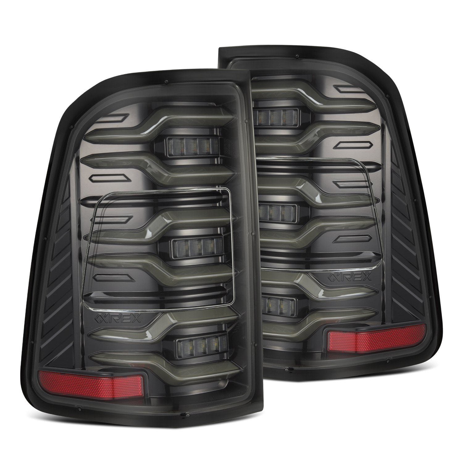 19-22 Dodge Ram 1500 LUXX-Series LED Taillights Alpha-Black - Apollo Off-Road