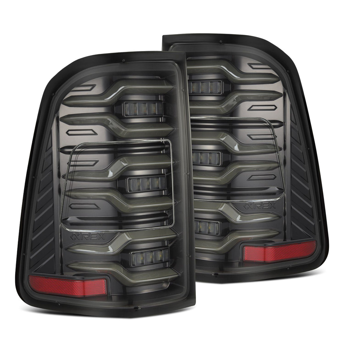 19-22 Dodge Ram 1500 LUXX-Series LED Taillights Alpha-Black - Apollo Off-Road