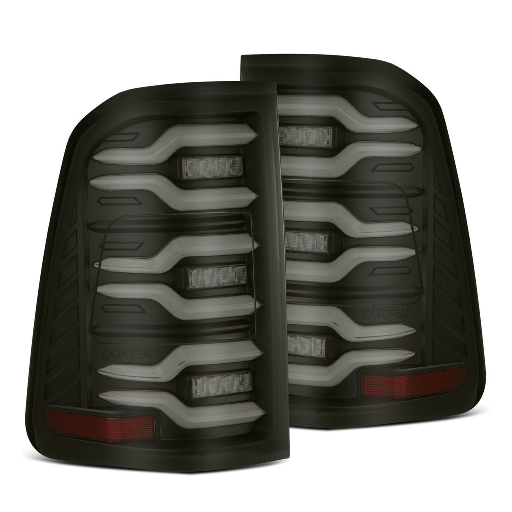 19-22 Dodge Ram 1500 LUXX-Series LED Taillights Black - Apollo Off-Road