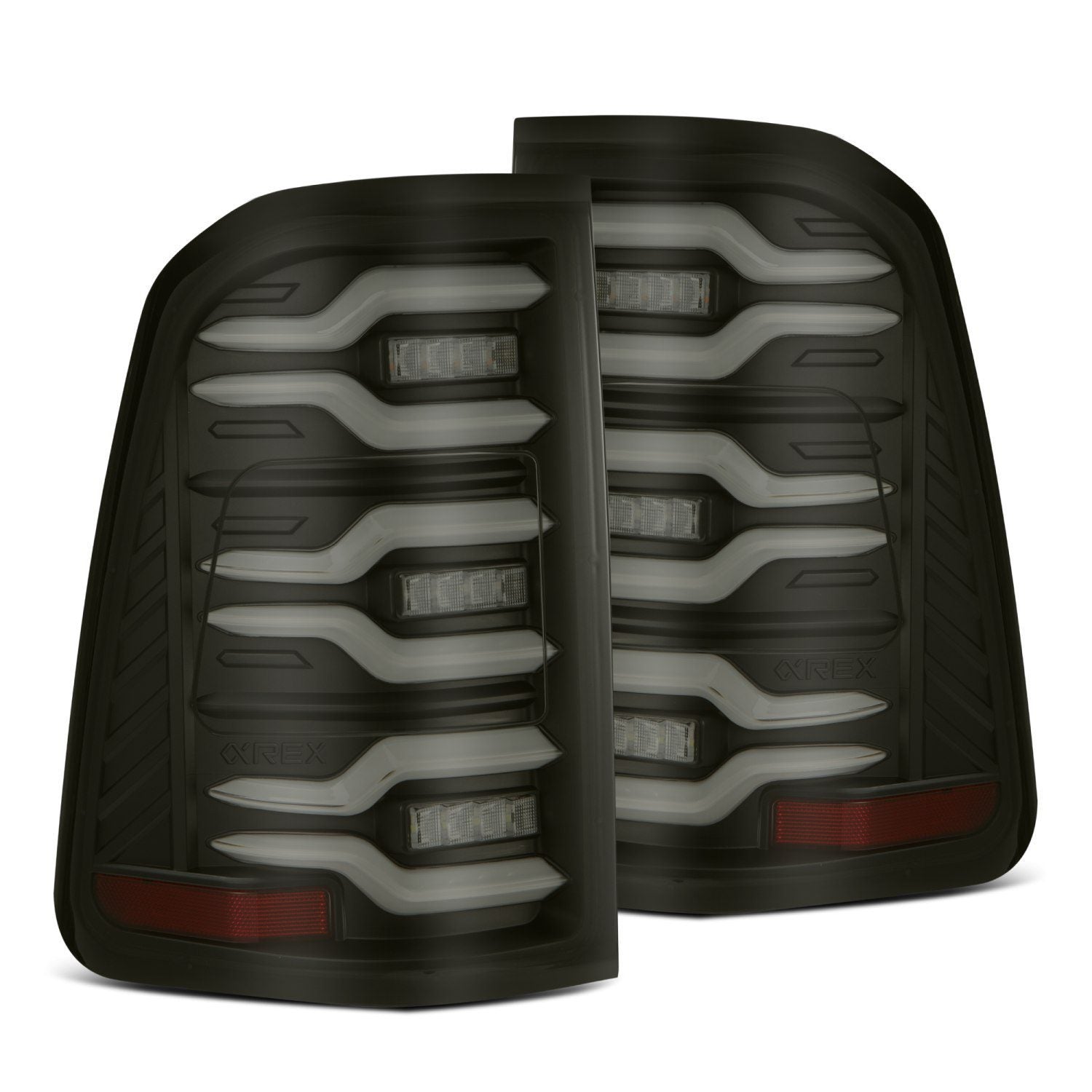 19-22 Dodge Ram 1500 LUXX-Series LED Taillights Black - Apollo Off-Road