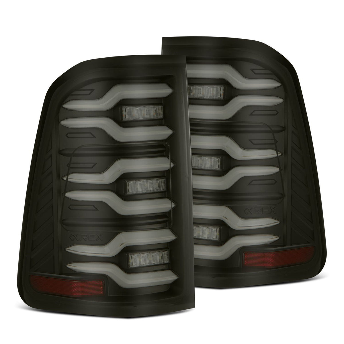 19-22 Dodge Ram 1500 LUXX-Series LED Taillights Black - Apollo Off-Road