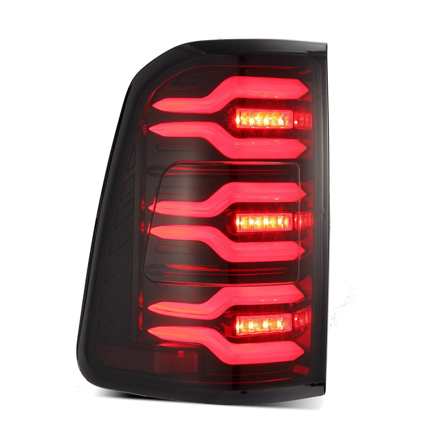 19-22 Dodge Ram 1500 LUXX-Series LED Taillights Black-Red - Apollo Off-Road