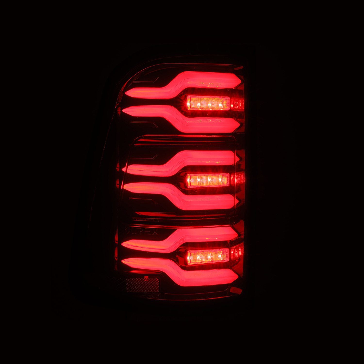 19-22 Dodge Ram 1500 LUXX-Series LED Taillights Black-Red - Apollo Off-Road