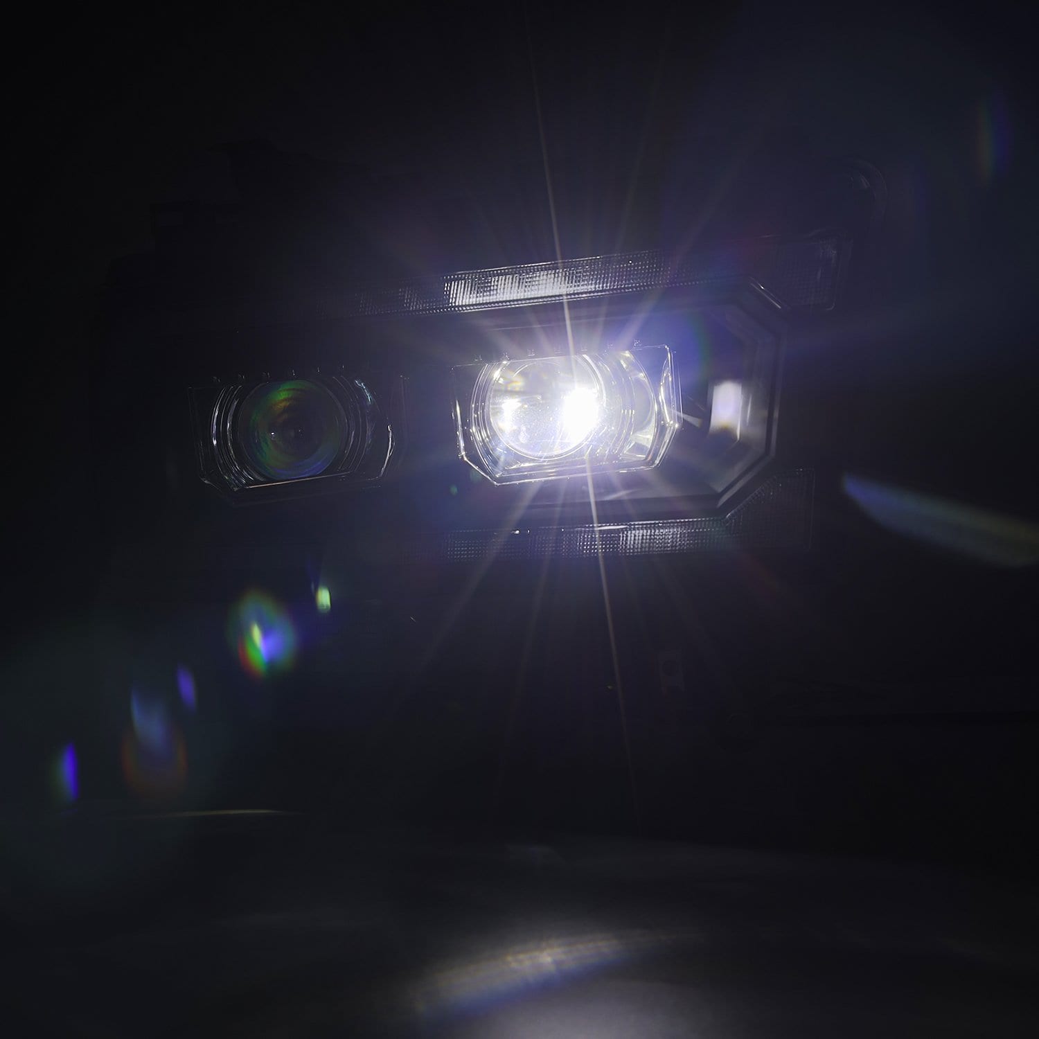 19-22 Dodge Ram 2500 LUXX-Series Projector Headlights Black - Apollo Off-Road