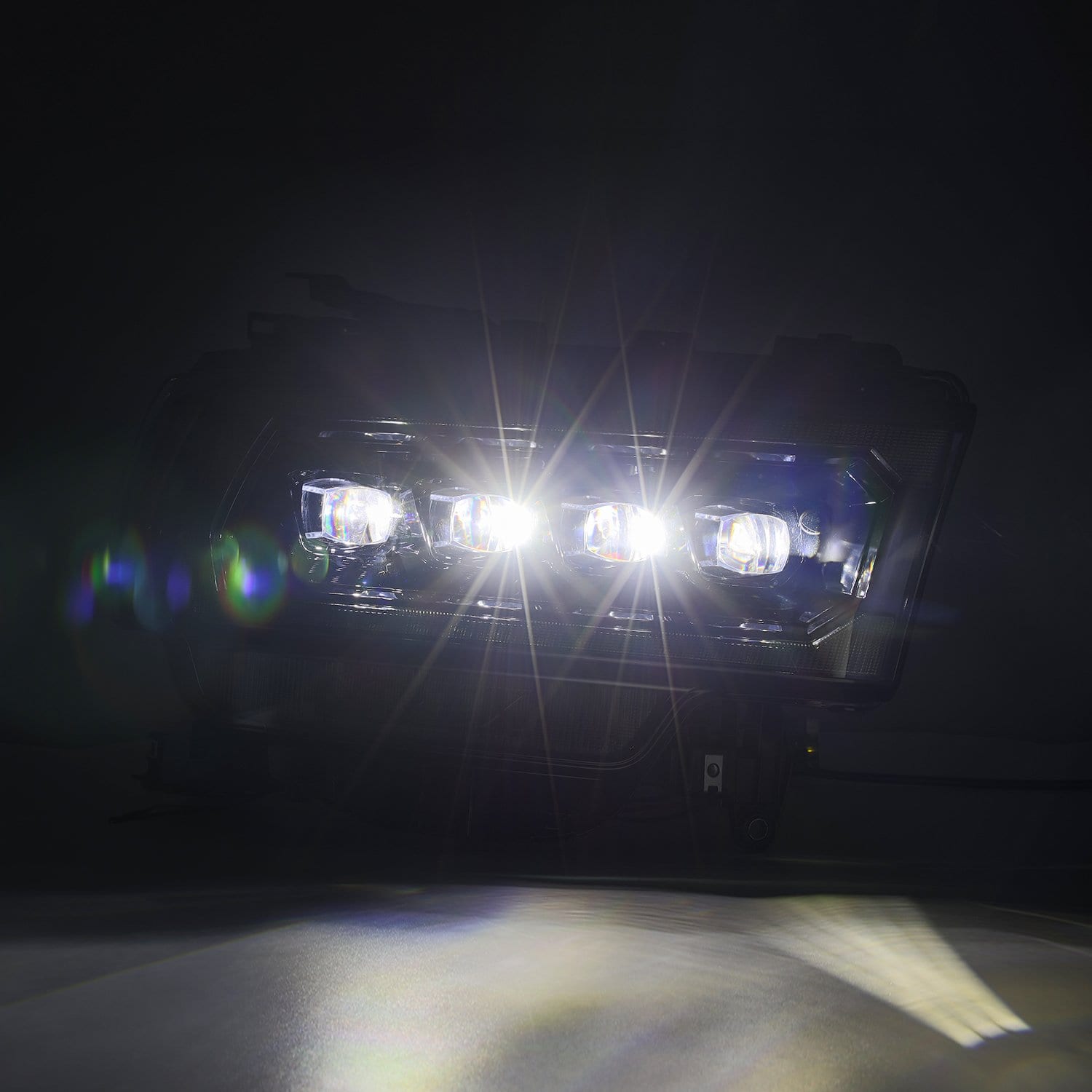 19-22 Dodge Ram 2500 NOVA-Series LED Projector Headlights in Alpha-Black - Apollo Off-Road